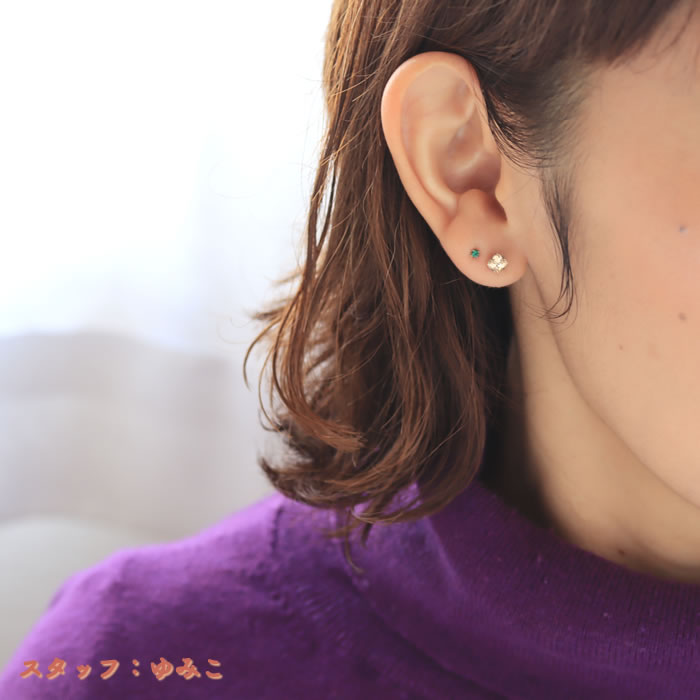 ピアスとバックキャッチのモデル画像