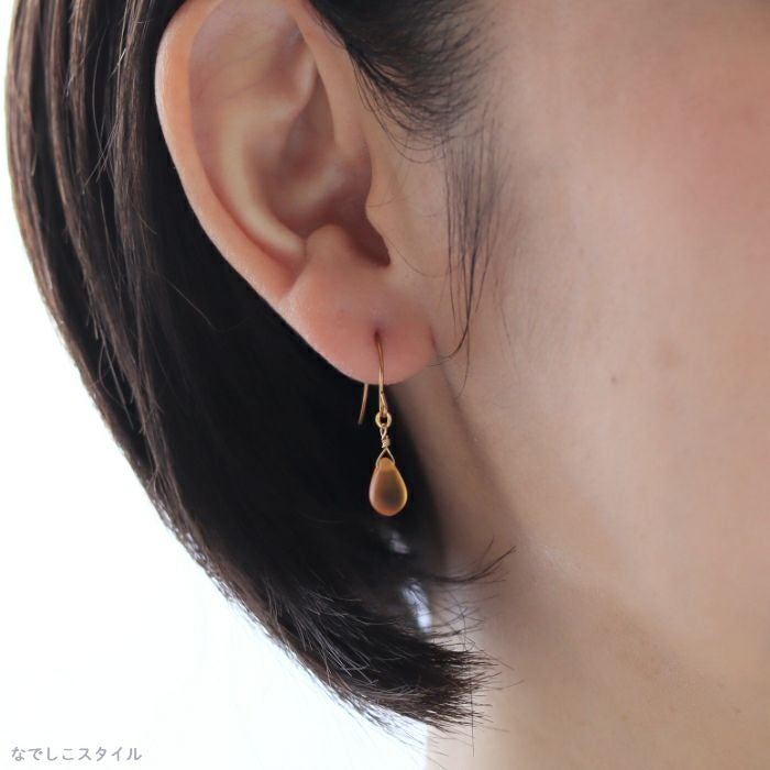 しずく型のティアドロップ「マットトパーズ」