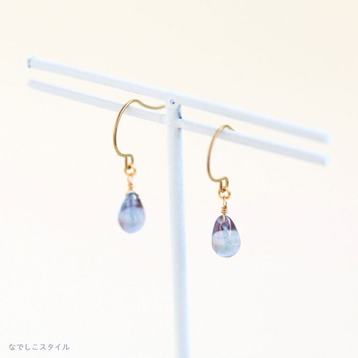 しずく型のティアドロップ「アメジストラスター」