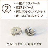 ②チタンキャッチに対応するピアスの説明画像