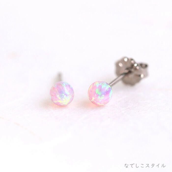 京都オパール/卯月（うづき） チタンピアスの通販SHOP｜なでしこスタイル