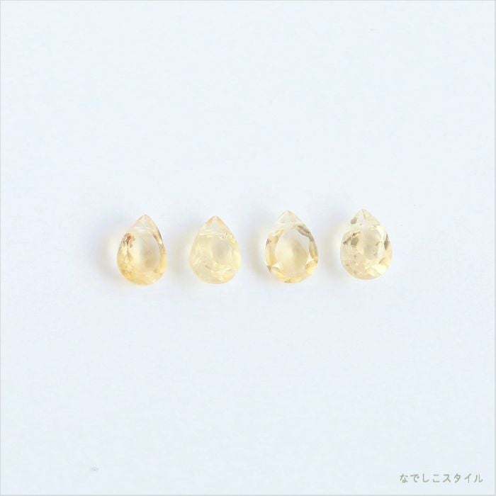 天然石シトリンを並べた個体差の画像