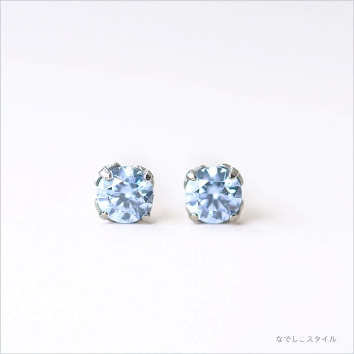 一粒キュービックジルコニア「サファイアブルー」3mm