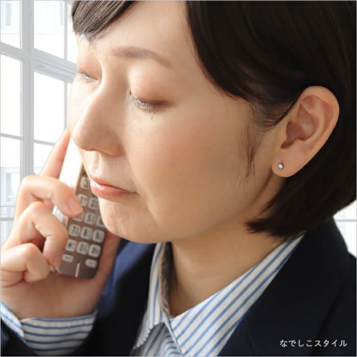 一粒キュービックジルコニア「サファイアブルー」3mm