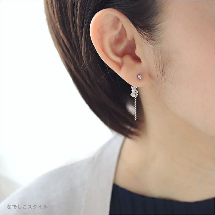 一粒キュービックジルコニア「サファイアブルー」3mm