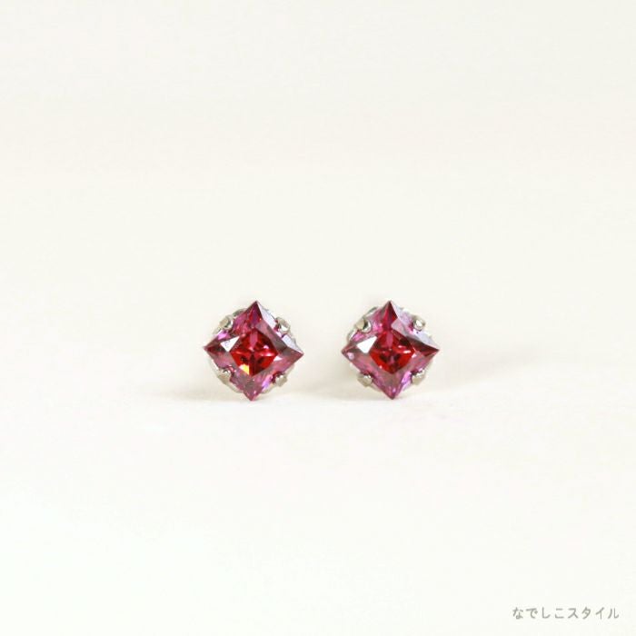カルテット/ルビー」2.5mm チタンピアスの通販SHOP｜なでしこスタイル