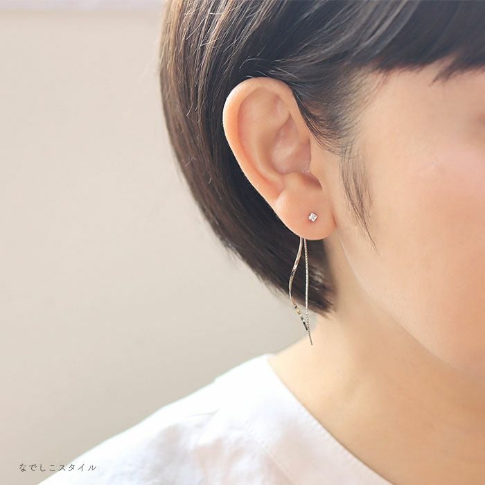 カルテット/ダイアモンド」2.5mm チタンピアスの通販SHOP｜なでしこ