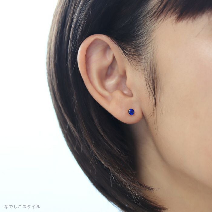 ゴールドカラー/アウイナイト」4mm チタンピアスの通販SHOP｜なでしこ